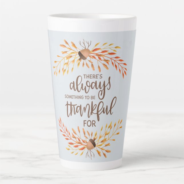 Taza De Café Latte Día de Acción de Gracias (Anverso)