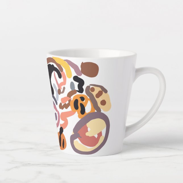 Taza De Café Latte Día de Acción de Gracias otoño (Derecha)