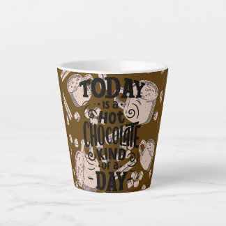 Taza De Café Latte Día de Chocolate Caliente