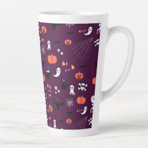 Taza De Café Latte Día de las Brujas