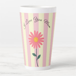 Taza De Café Latte Día de las Madres, Te Amo Mamá, Mejor Mamá del Mun