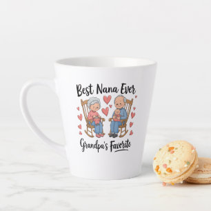 Taza De Café Latte Día de los Abuelos