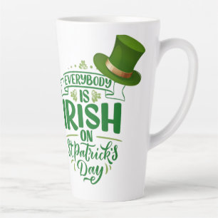 Taza De Café Latte Día de San Patricio