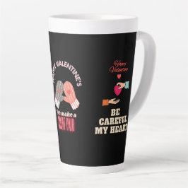 TAZA DE CAFÉ LATTE DÍA DE SAN VALENTÍN