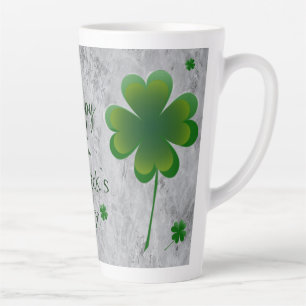 Taza De Café Latte Día de Shamrock St. Patrick