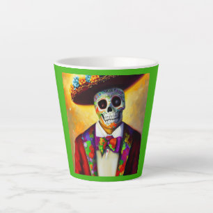 Taza De Café Latte Día del Muerto 3