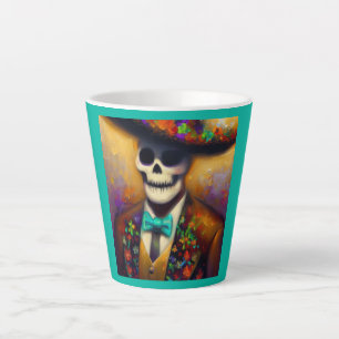 Taza De Café Latte Día del Muerto 4