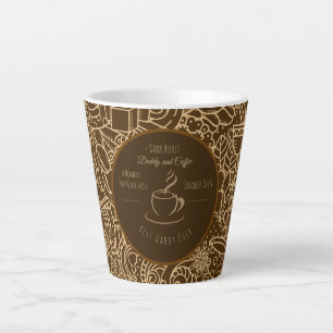 Taza De Café Latte Día del Padre, Papá y Café, Mejor Papá del Mundo