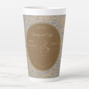 Taza De Café Latte Día del Padre, Papá y Café, Mejor Papá del Mundo L