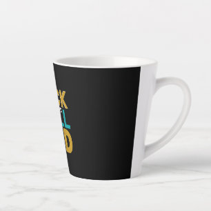Taza De Café Latte Día del Padre Rock And Roll Papá