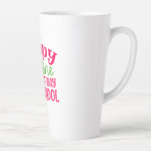 Taza De Café Latte Día del profesor feliz primer día escolar en línea