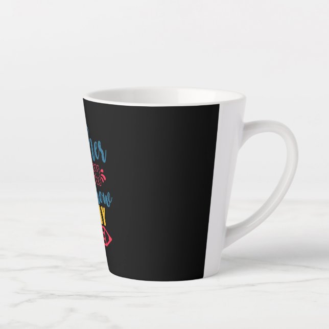 Taza De Café Latte Día del profesor tocan hoy (Derecha)