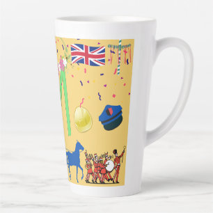 Taza De Café Latte Día del Trabajo - Tema del Reino Unido - Regalos d