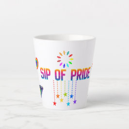 TAZA DE CAFÉ LATTE DÍA FELIZ, TRAGO DE ORGULLO TAZA DE LATTE DE 12 OZ