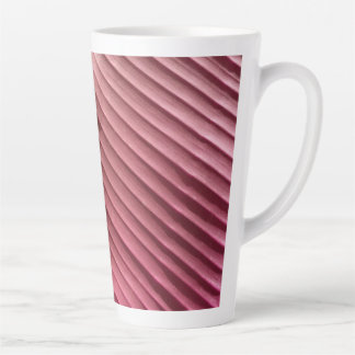 Taza De Café Latte Diagonal roja de hoja