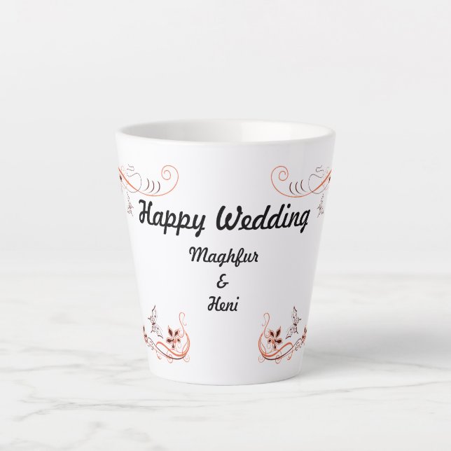 Taza De Café Latte Días de bodas de Mug (Anverso)