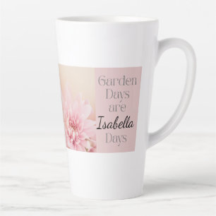 Taza De Café Latte Días de Jardinería Personalizados, Regalo de Pasat