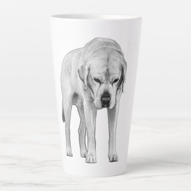 Taza De Café Latte Dibujado a la sombra (Anverso)