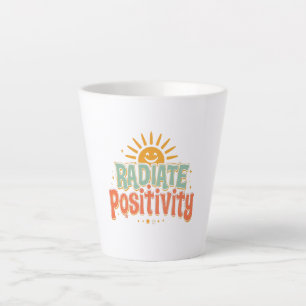 Taza De Café Latte Dicho soleado alegre y motivador