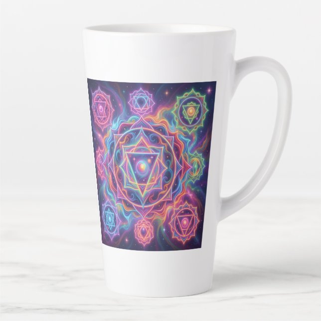 Taza De Café Latte Die 7 Chakren´10 (Derecha)