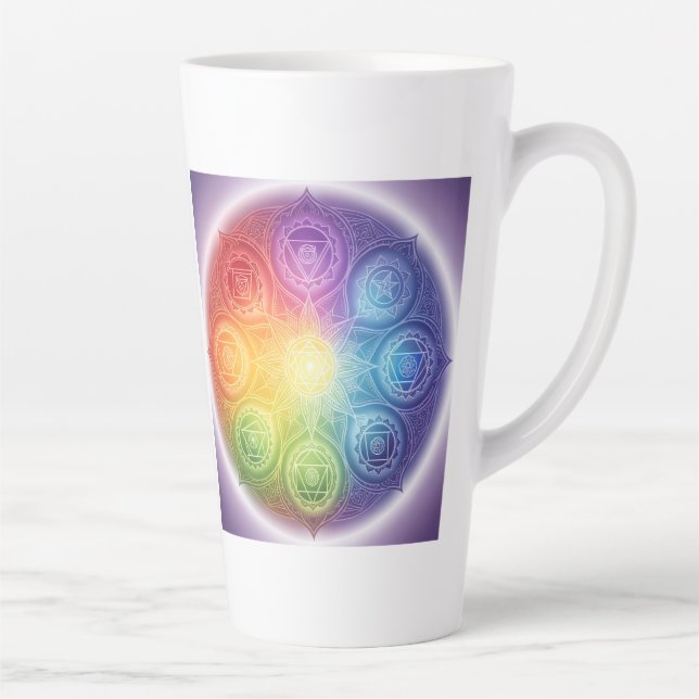 Taza De Café Latte Die 7 Chakren´9 (Derecha)