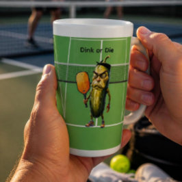 Taza De Café Latte Dink o Die Pickleball