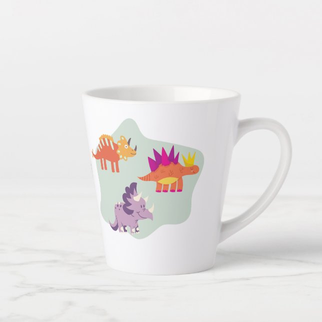 Taza De Café Latte Dinosaurio (Derecha)