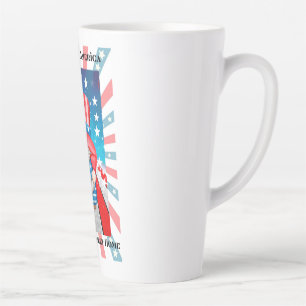 Taza De Café Latte Dios bendiga a Estados Unidos, hogar, dulce hogar