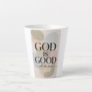 Taza De Café Latte DIOS ES BUENO Cristiano