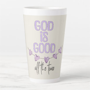 Taza De Café Latte Dios es bueno todo el tiempo