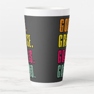 Taza De Café Latte Dios Grace Goals Grind Inspirador Faith