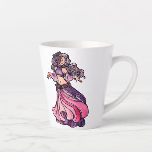 Taza De Café Latte Diosa bailarina Belly