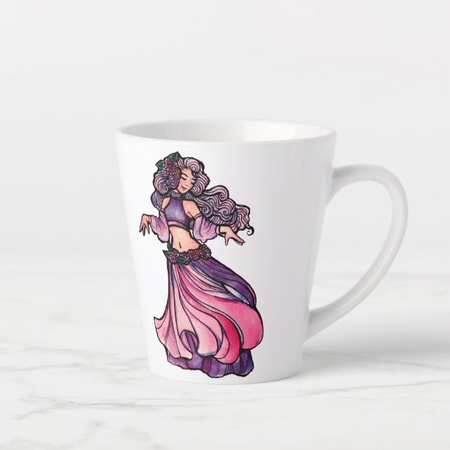 Taza De Café Latte Diosa bailarina Belly (Derecha)