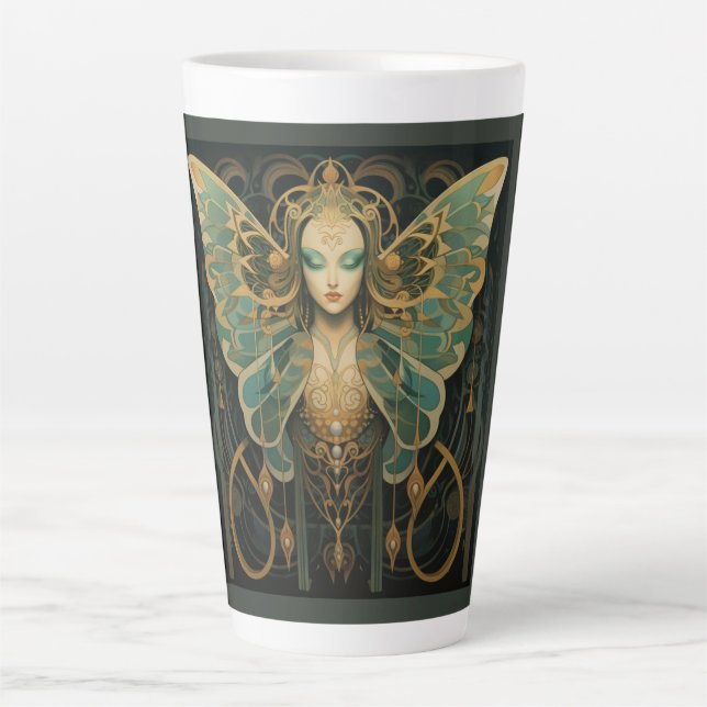 Taza De Café Latte Diosa de Luna (Anverso)