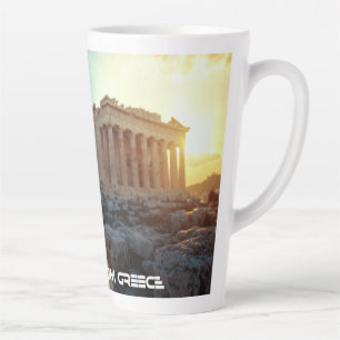 TAZA DE CAFÉ LATTE DIOSA GRIEGA ANTIGUA