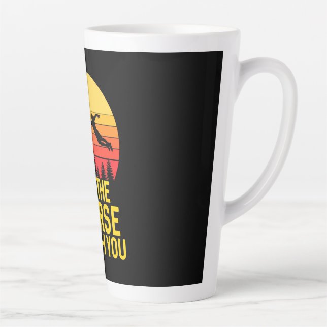 Taza De Café Latte Disco Golf con usted (Derecha)