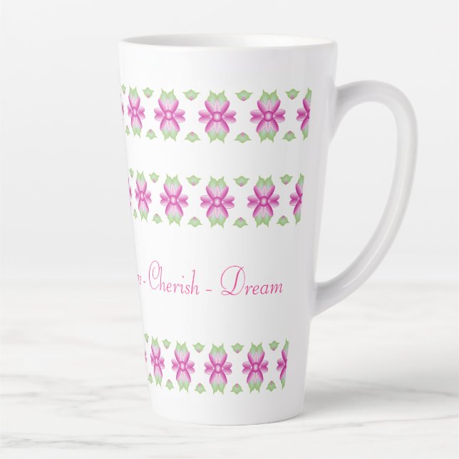 Taza De Café Latte Diseñador inspirador Latte Mug (Derecha)