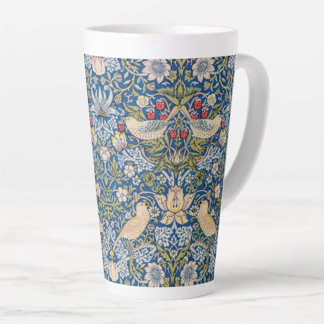 Taza De Café Latte Diseño Art Nouveau para aves (Ángulo derecho)