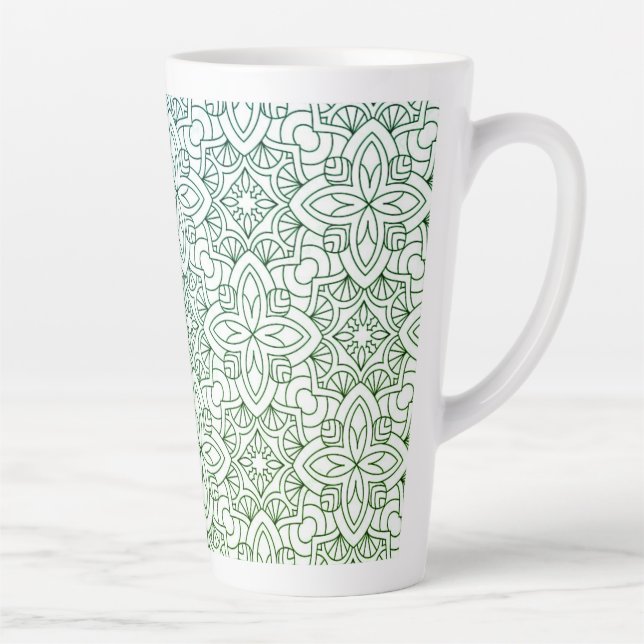 Taza De Café Latte diseño artístico creativo Latte Mug (Derecha)