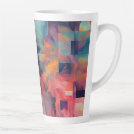 Taza De Café Latte Diseño artístico grande