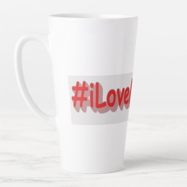 Taza De Café Latte "Diseño bonito". ¡Hazte con una en Zazzle (Izquierda)