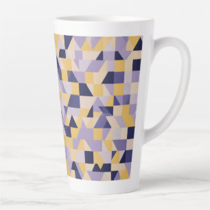 Taza De Café Latte Diseño contemporáneo de tono morado