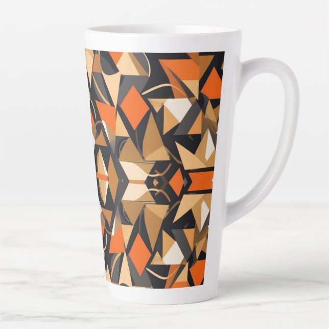 Taza De Café Latte Diseño contemporáneo triangular (Derecha)
