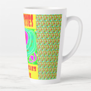Taza De Café Latte Diseño de abrazos besos para niños colores vivos d