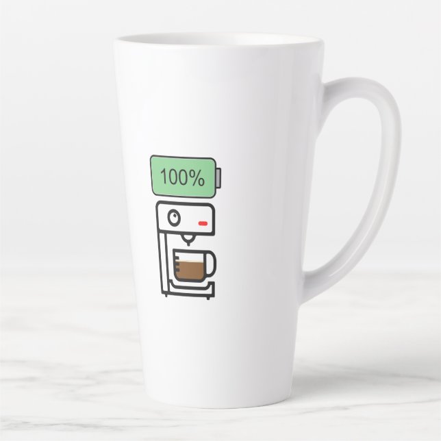 Taza De Café Latte Diseño de adicción al café (Derecha)