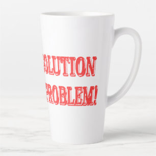 Taza De Café Latte Diseño de artesanías "SOY LA SOLUCIÓN" Comprar