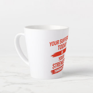 Taza De Café Latte Diseño de Cita de Motivación