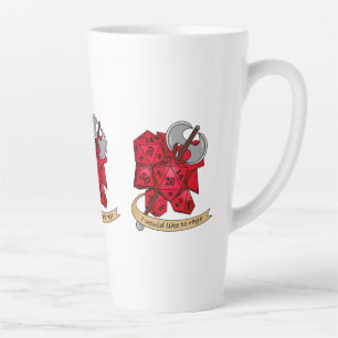 Taza De Café Latte Diseño de dados bárbaros