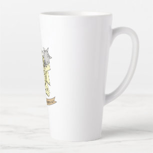 Taza De Café Latte Diseño de dados de clérigo