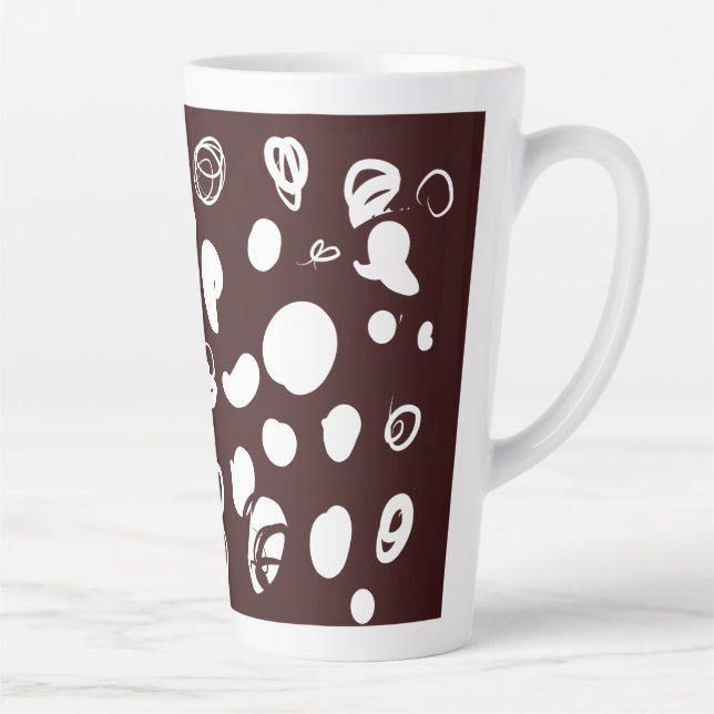 Taza De Café Latte Diseño de frijol Latte Mug (Derecha)